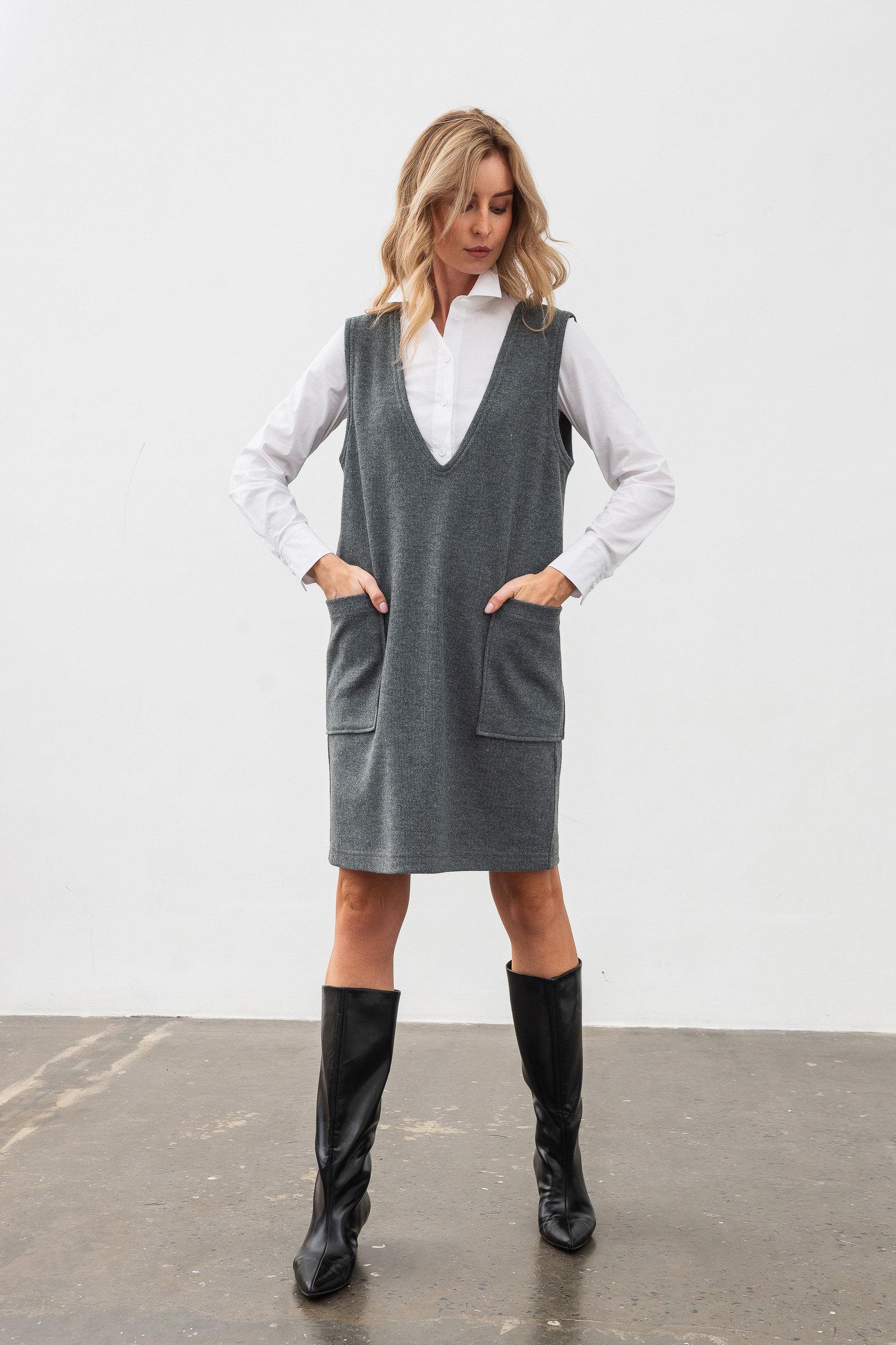 Сарафан Lesia Эмели 02 р. 46 Серый (150510000)