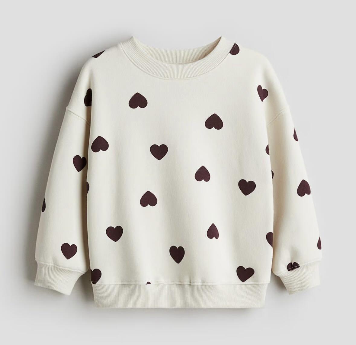 Свитшот детский утепленный H&M 98-104 см Бежевый (438939)