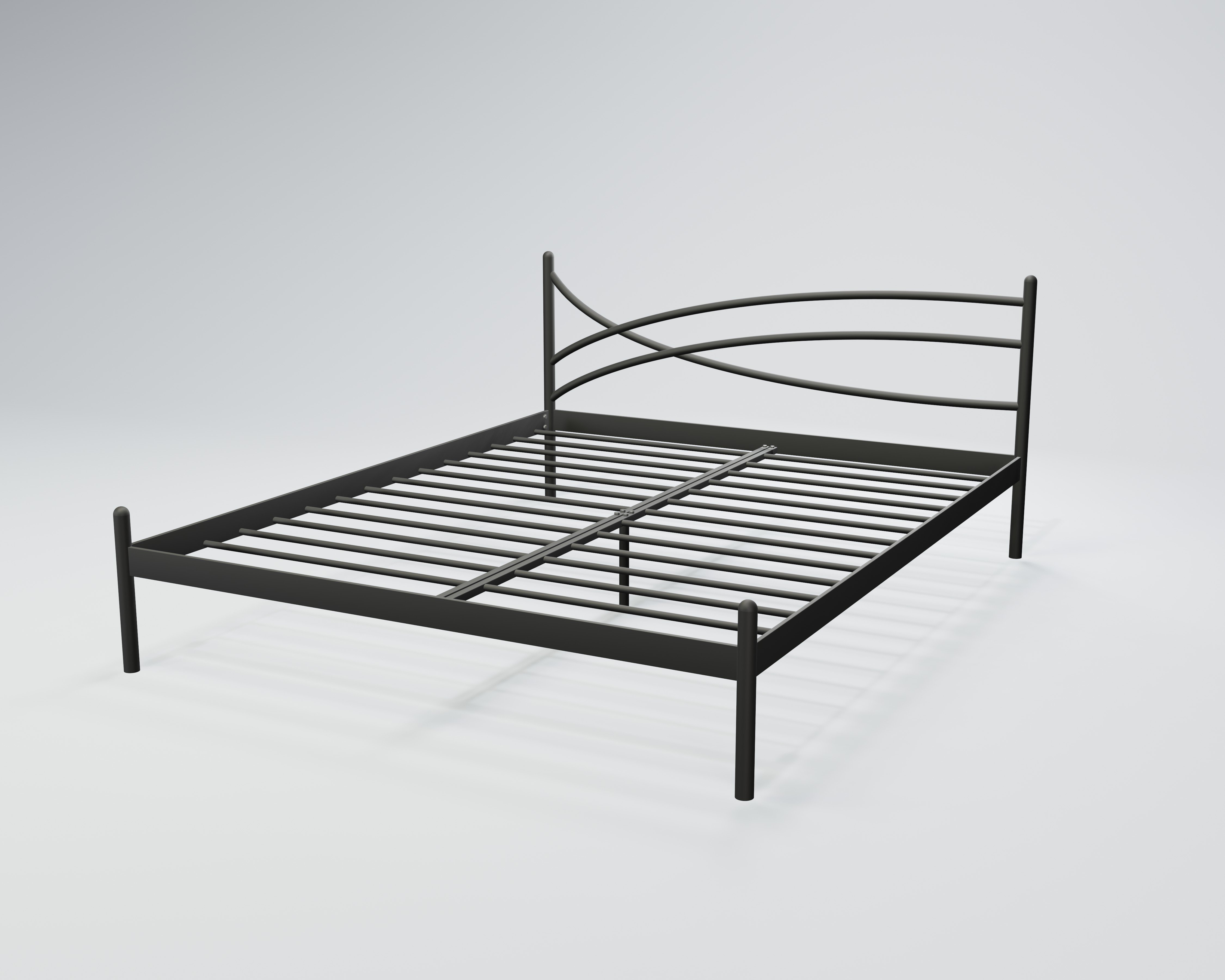 Кровать TENERO Гвоздика1 Б 1600х1900 мм Черный бархат (11607100010344)