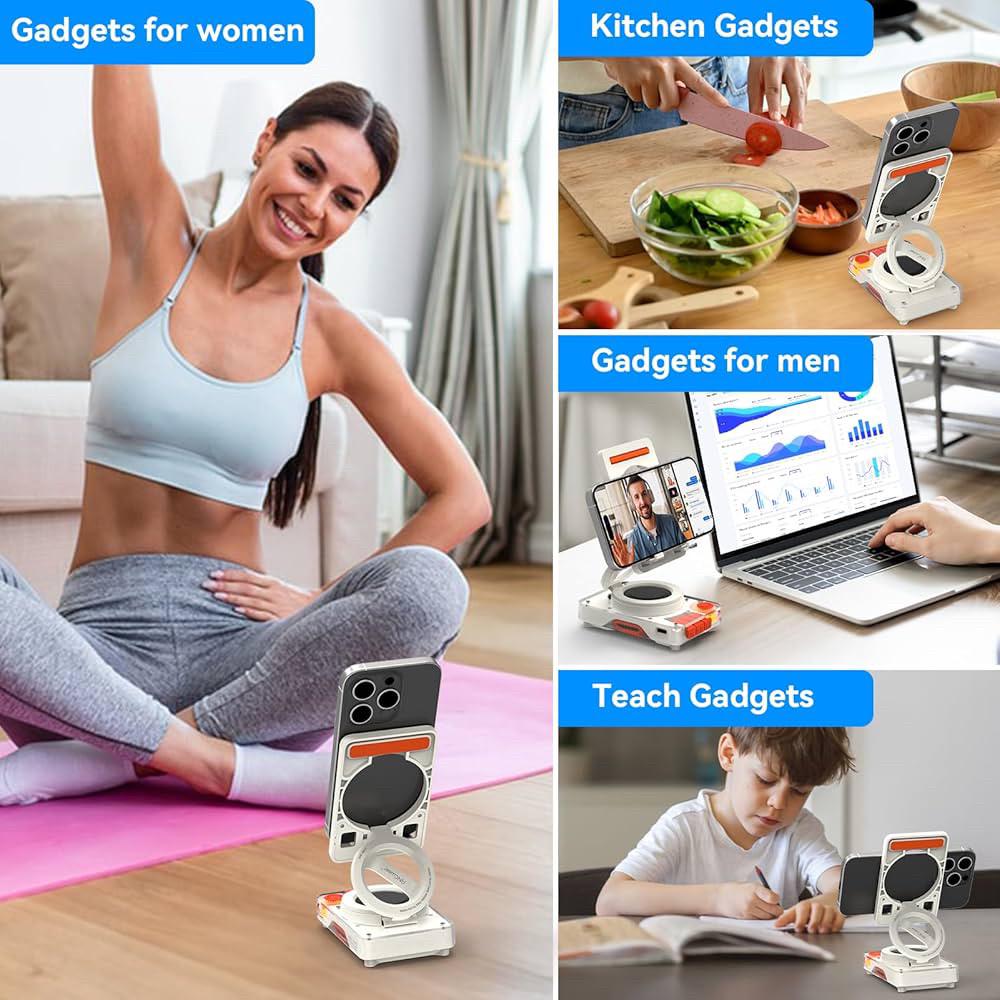 Колонка портативная Bluetooth ANCwear с TF-картой и подставкой для телефона Bluetooth 5.4 Белый - фото 3 Колонка портативная Bluetooth ANCwear с TF-картой и подставкой для телефона Bluetooth 5.4 Белый - фото 3