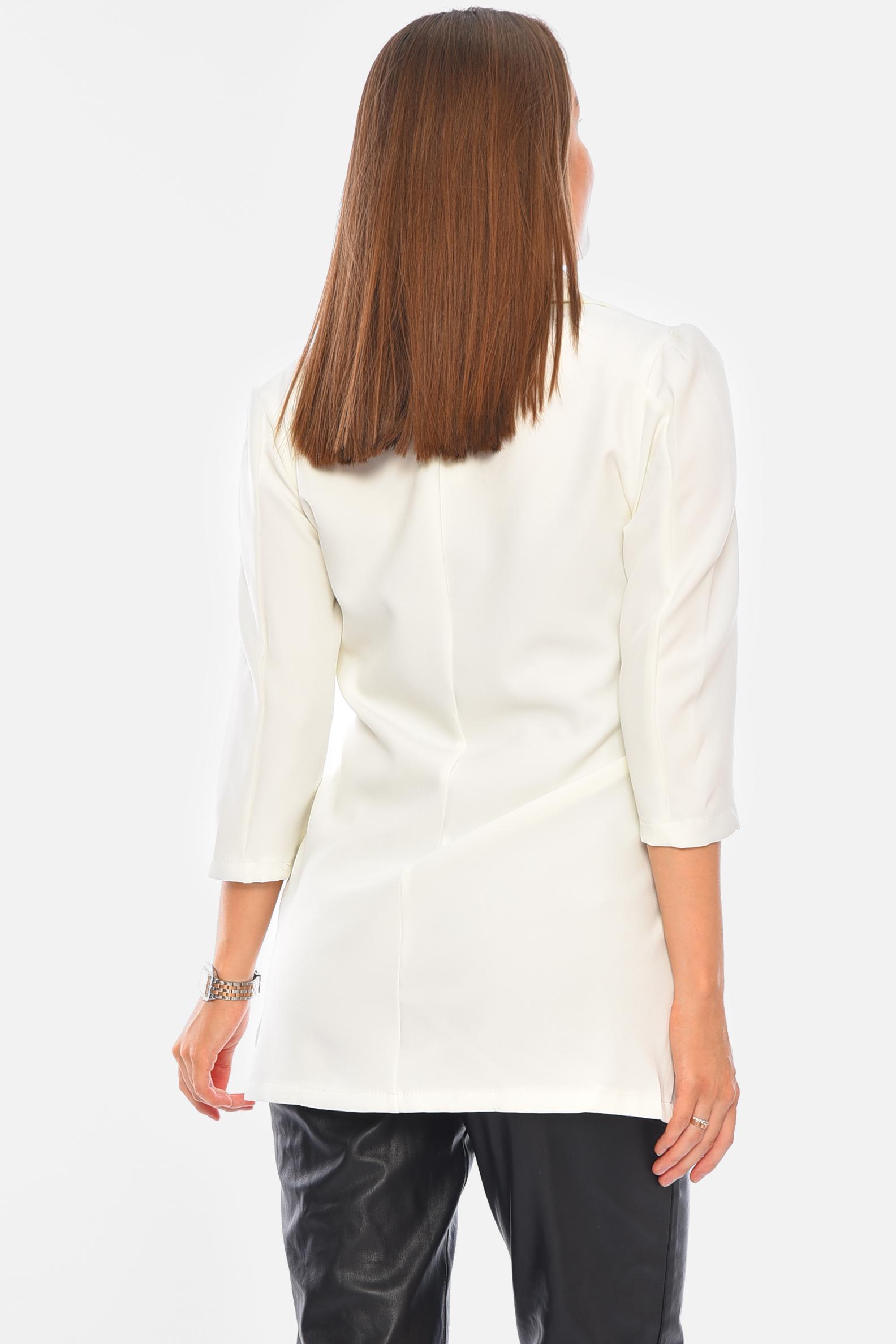 Пиджак женский р. 44 Белый (176959) - фото 3 Пиджак женский р. 44 Белый (176959) - фото 3