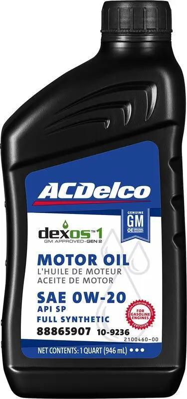 Масло моторное ACDelco Dexos1 Full Synthetic 0W-20 0,946 л (10-9236)