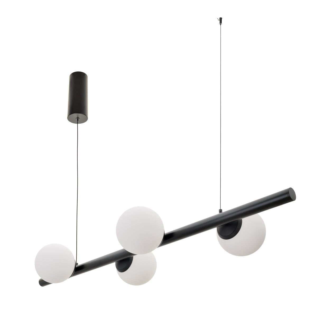 Люстра светодиодная молекула Brille BL-835S/36 W WW BK для спальни