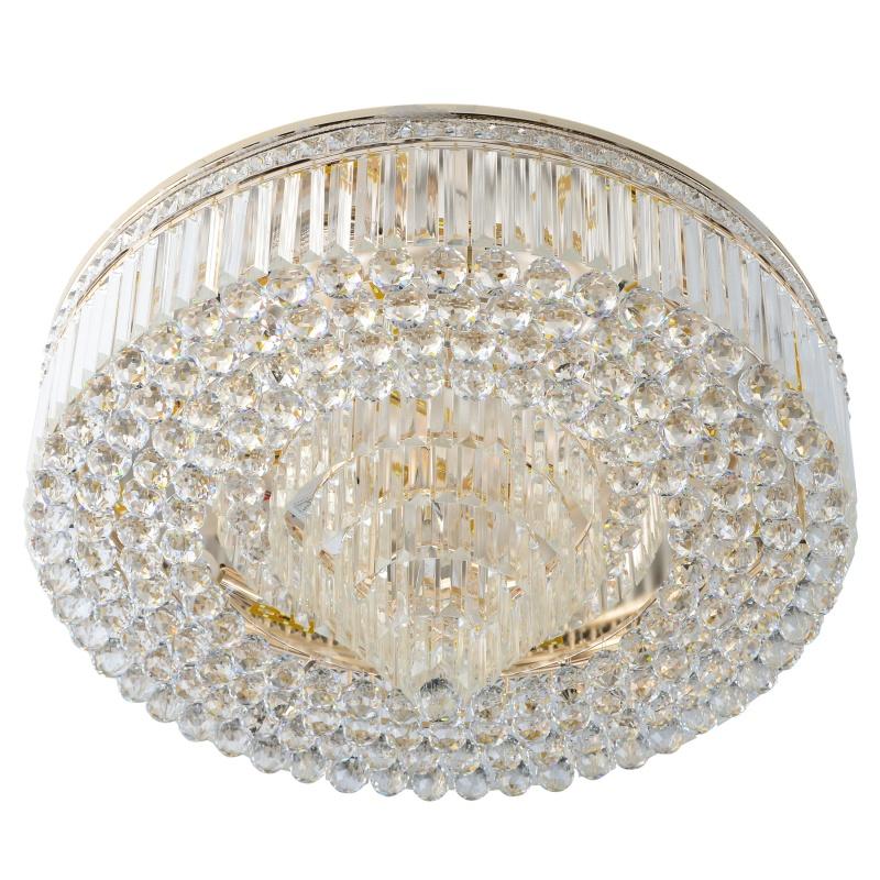 Люстра потолочная торт с подсветкой большая Brille BCL-600C/9xE14/24x3 W LED