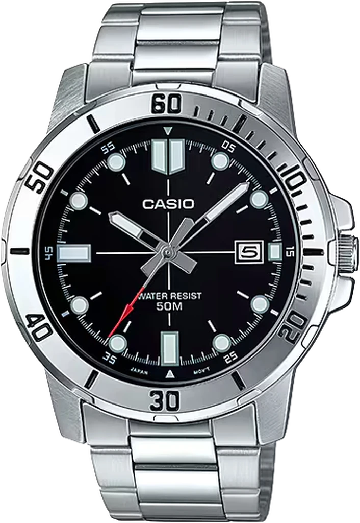 Наручные часы мужские Casio Timeless Collection MTP-VD01D-1E Черный (3150758111)