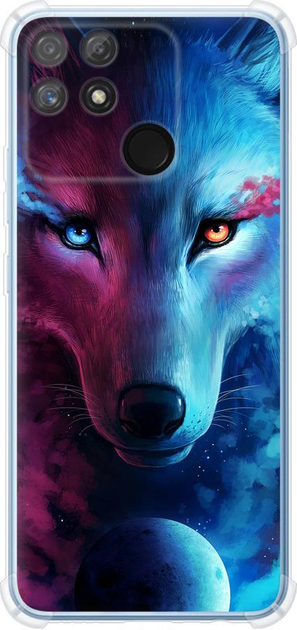 Чехол на Realme Narzo 50A Арт-волк (3999sp-2514-42517) Чехол на Realme Narzo 50A Арт-волк (3999sp-2514-42517)