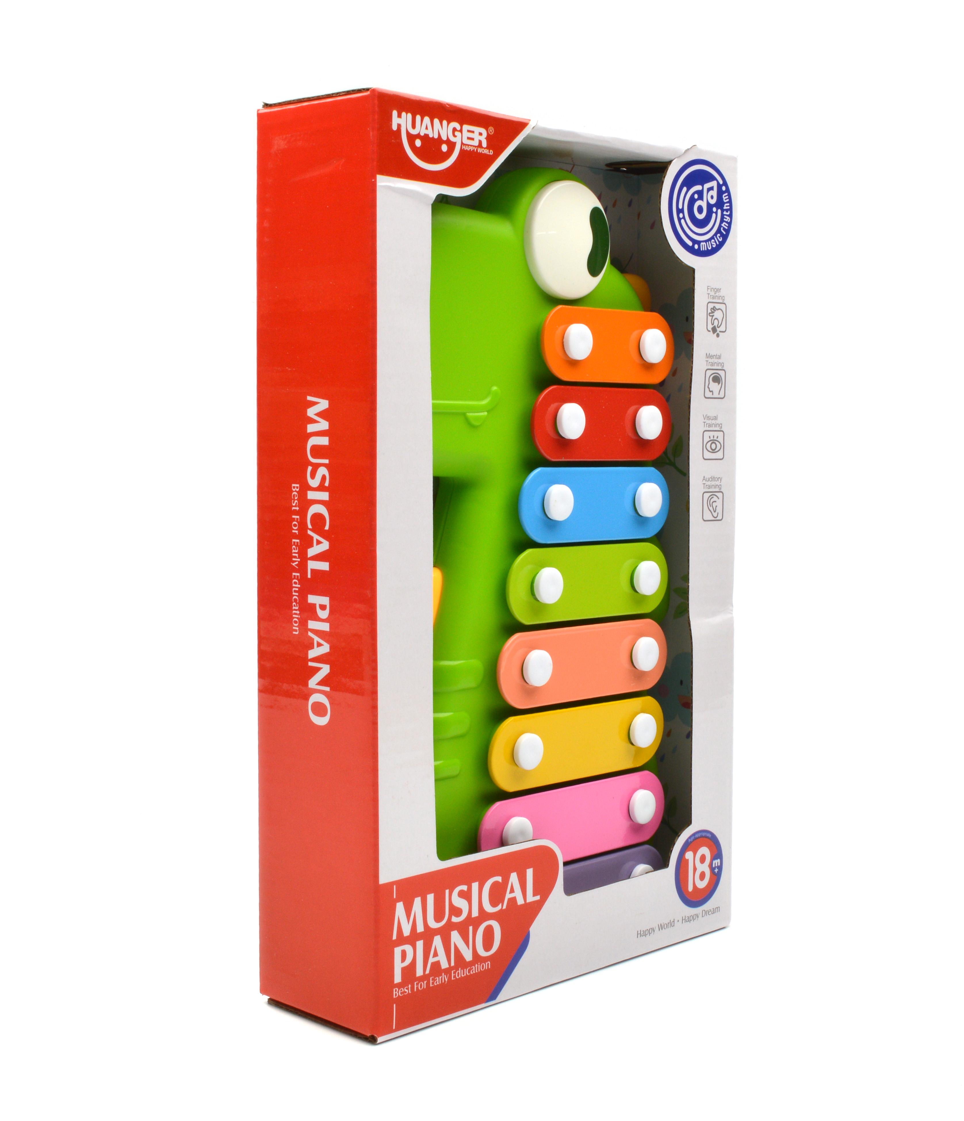 Ксилофон детский Huanger Дракоша 8012 палочка 8 металлических пластин (8012) - фото 4 Ксилофон детский Huanger Дракоша 8012 палочка 8 металлических пластин (8012) - фото 4