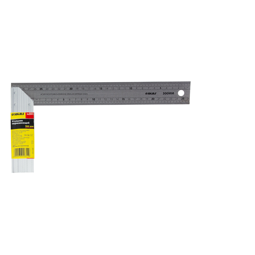 Угольник Sigma нержавеющая сталь 300 мм (3620301)