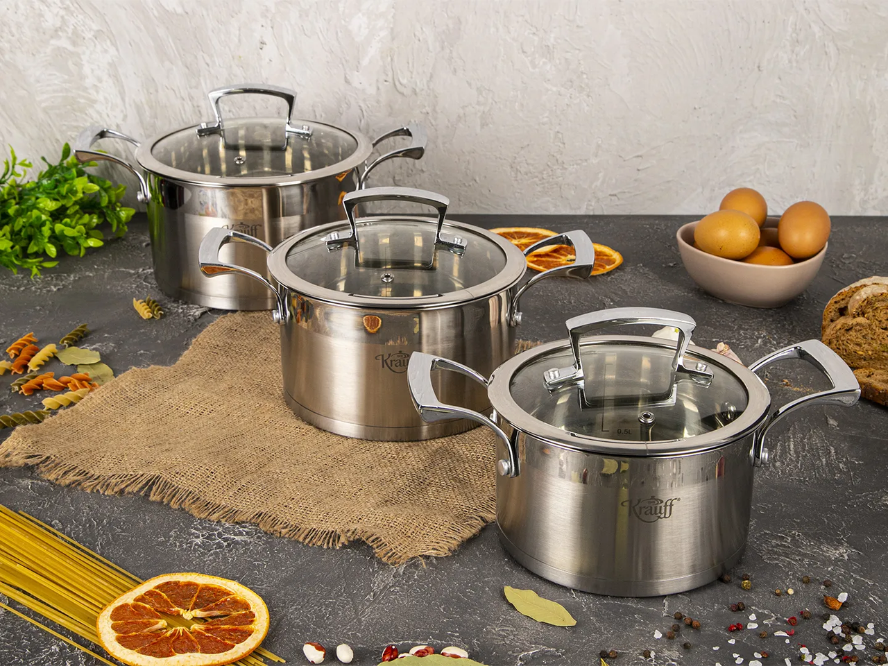 Набір кухонного посуду Krauff 6 пр. (26-295-011) - фото 2