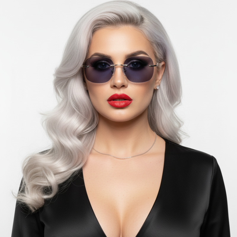 Очки женские безободочные для зрения с фотохромными линзами С1-2.5 (6005)