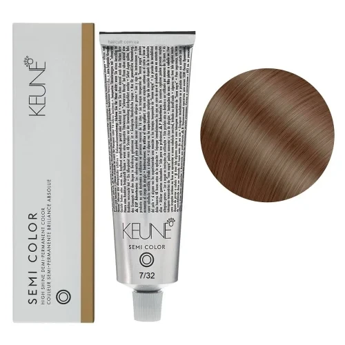 Фарба тонуюча безаміачна для волосся Keune Semi Color 7.32 Medium Golden Pearly Blonde 60 мл