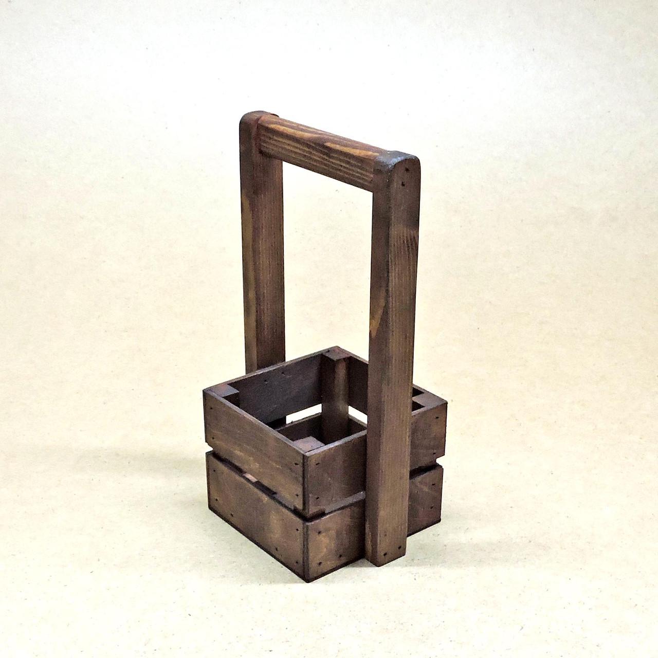 Корзинка подарочная из дерева Шервуд 12х12 см Мокко (ПДК-0021110) - фото 2 Корзинка подарочная из дерева Шервуд 12х12 см Мокко (ПДК-0021110) - фото 2