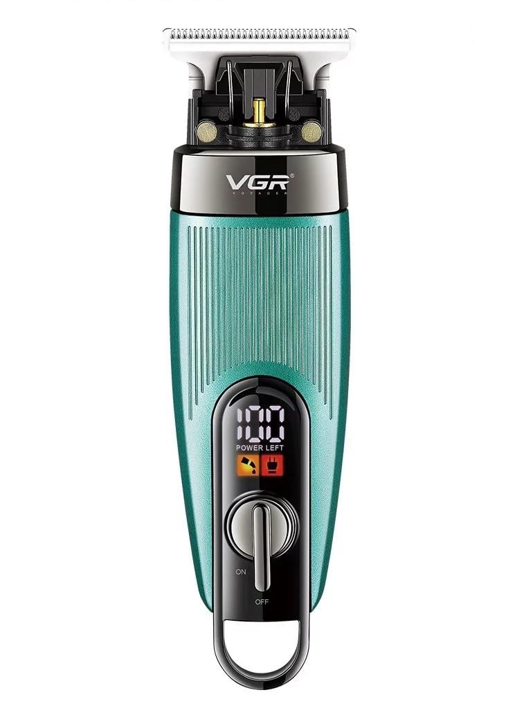 Машинка для стрижки волос аккумуляторная VGR V-975 с насадками Бирюзовый
