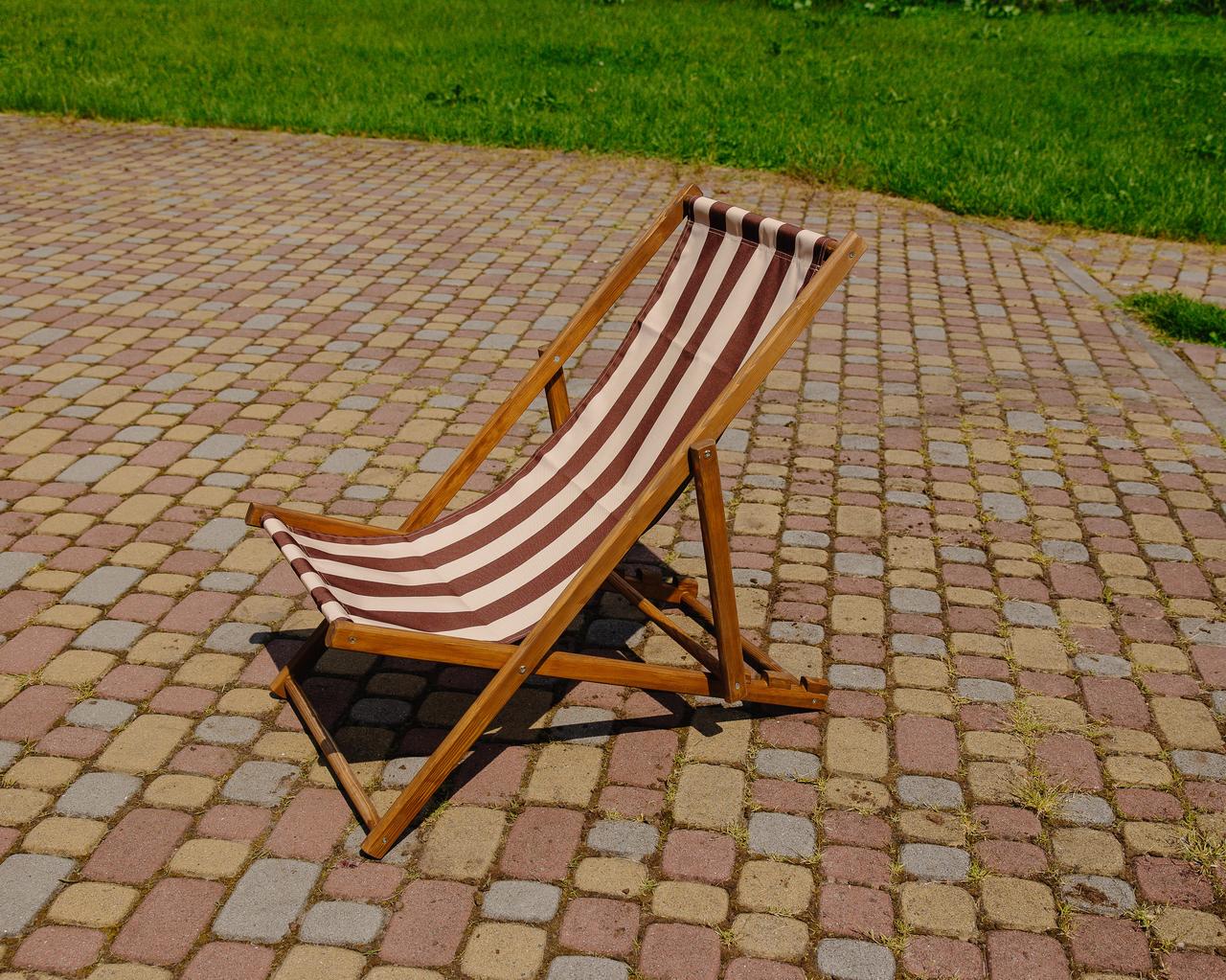 Шезлонг для дачи тканевый XRmaster Коричневый/Кофейный (КШ-004/1) - фото 2 Шезлонг для дачи тканевый XRmaster Коричневый/Кофейный (КШ-004/1) - фото 2