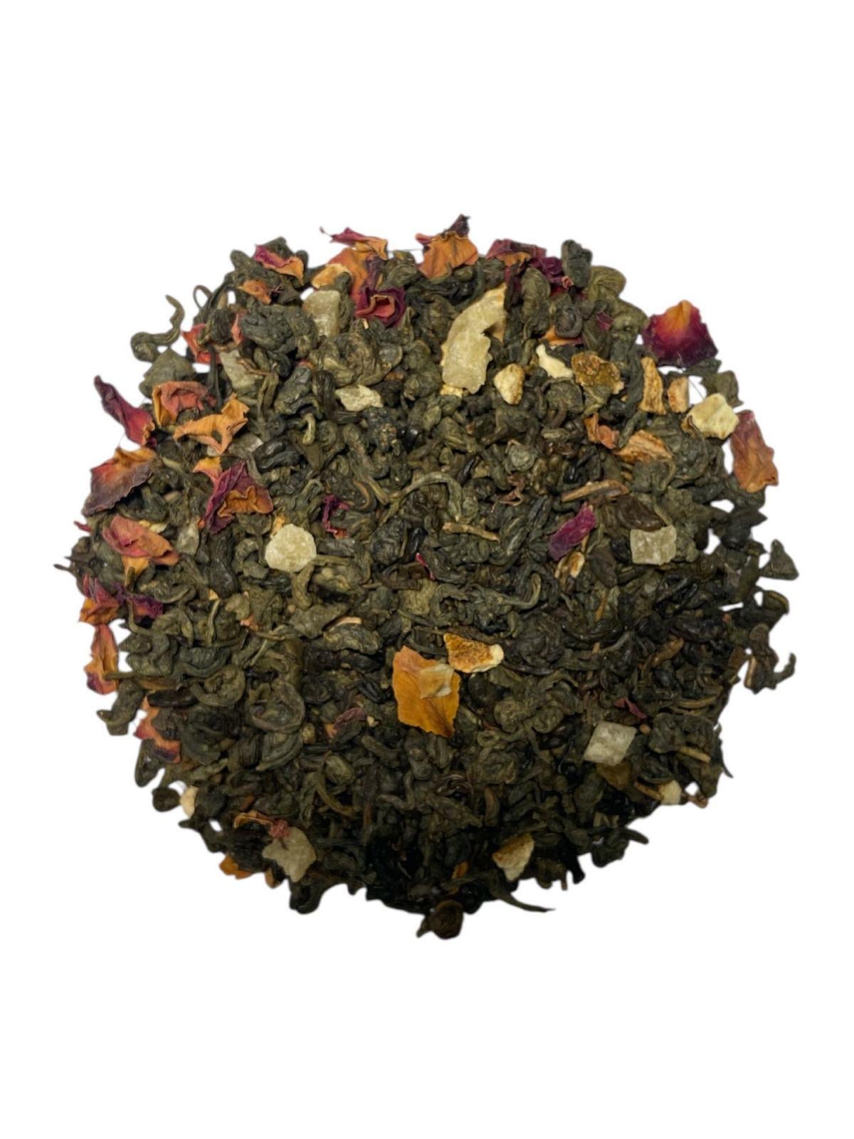 Чай TeaStar Сокровища Шейха зеленый с кусочками фруктов и лепестками розы 100 г (1564)