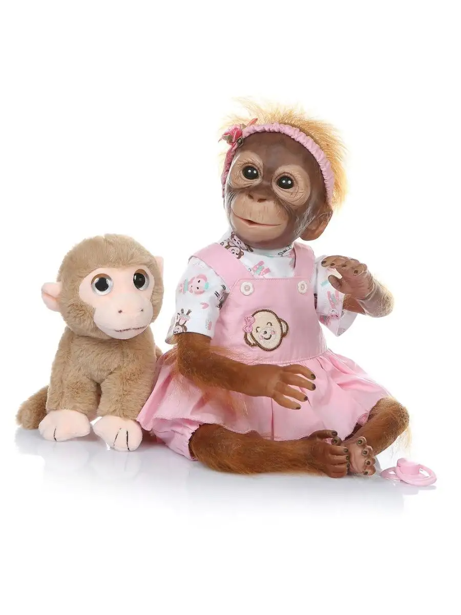 Кукла мягконабивная Реборн Обезьяна Бинго 52 см (5454333)