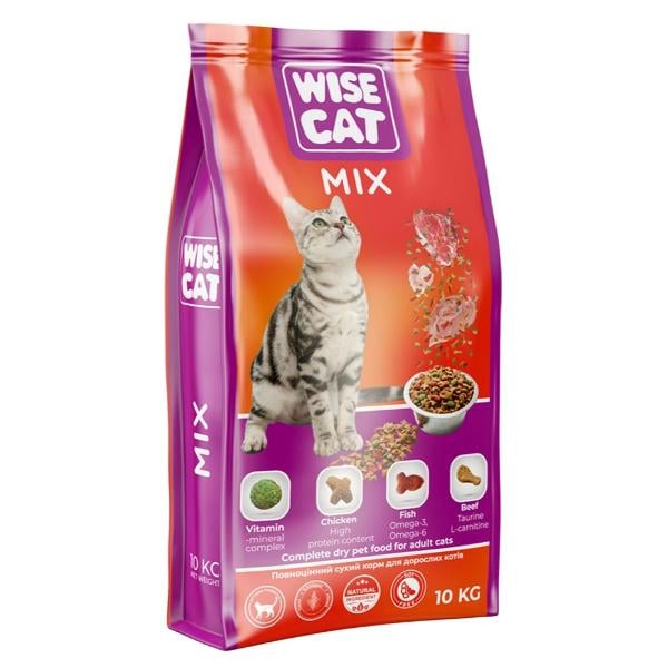 Корм для котів Wise Cat Mix мікс 32/13 10 кг (000024495)