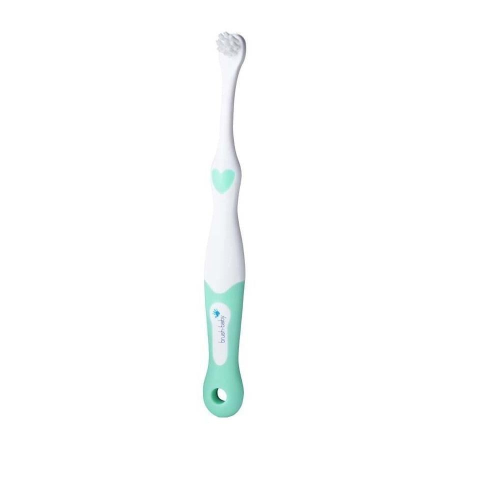Зубная щетка детская Brush-Baby FirstBrush от 0 до 18 месяцев 2 шт. Зеленый (4586)