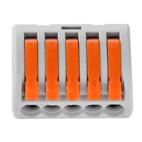 Клемма пятиконтактная HOROZ ELECTRIC 32А 400V 0,08-4 мм2 (103-001-0005-010)