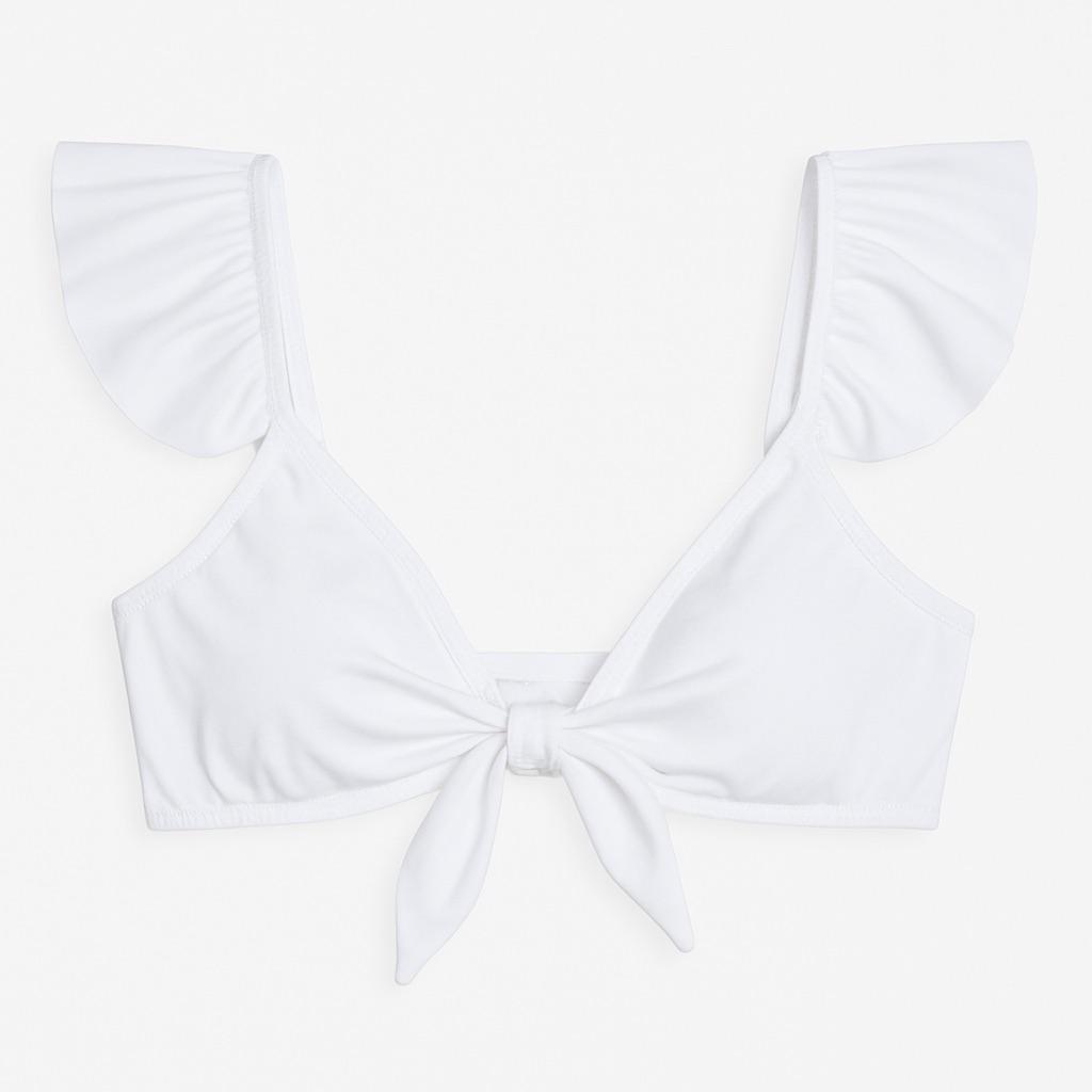 Купальный топ H&M 10066544 р. 38 Белый