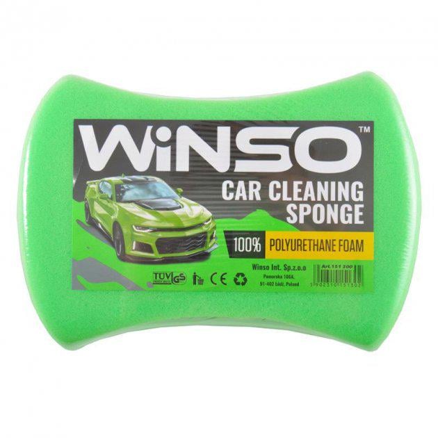 Губка для миття авто Winso 151300 з дрібними порами Зелений (969877)