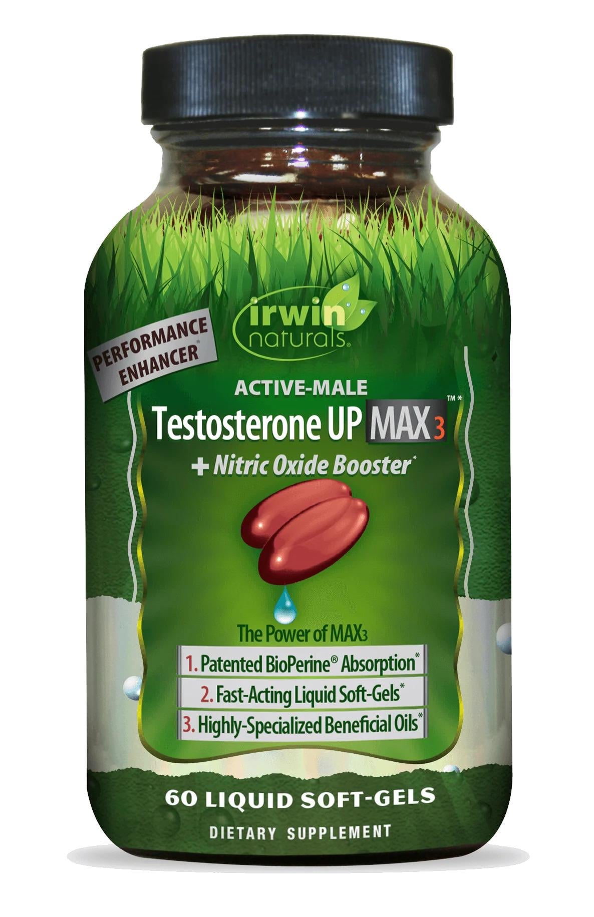 Бустер тестостерона Irwin Naturals Testosterone Up Max 3 Nitric Oxide Booster 60 капс.