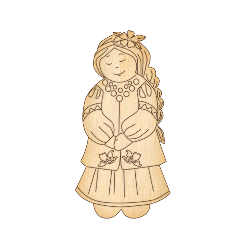 Заготовка из фанеры №99 Девочка-2 (5573)