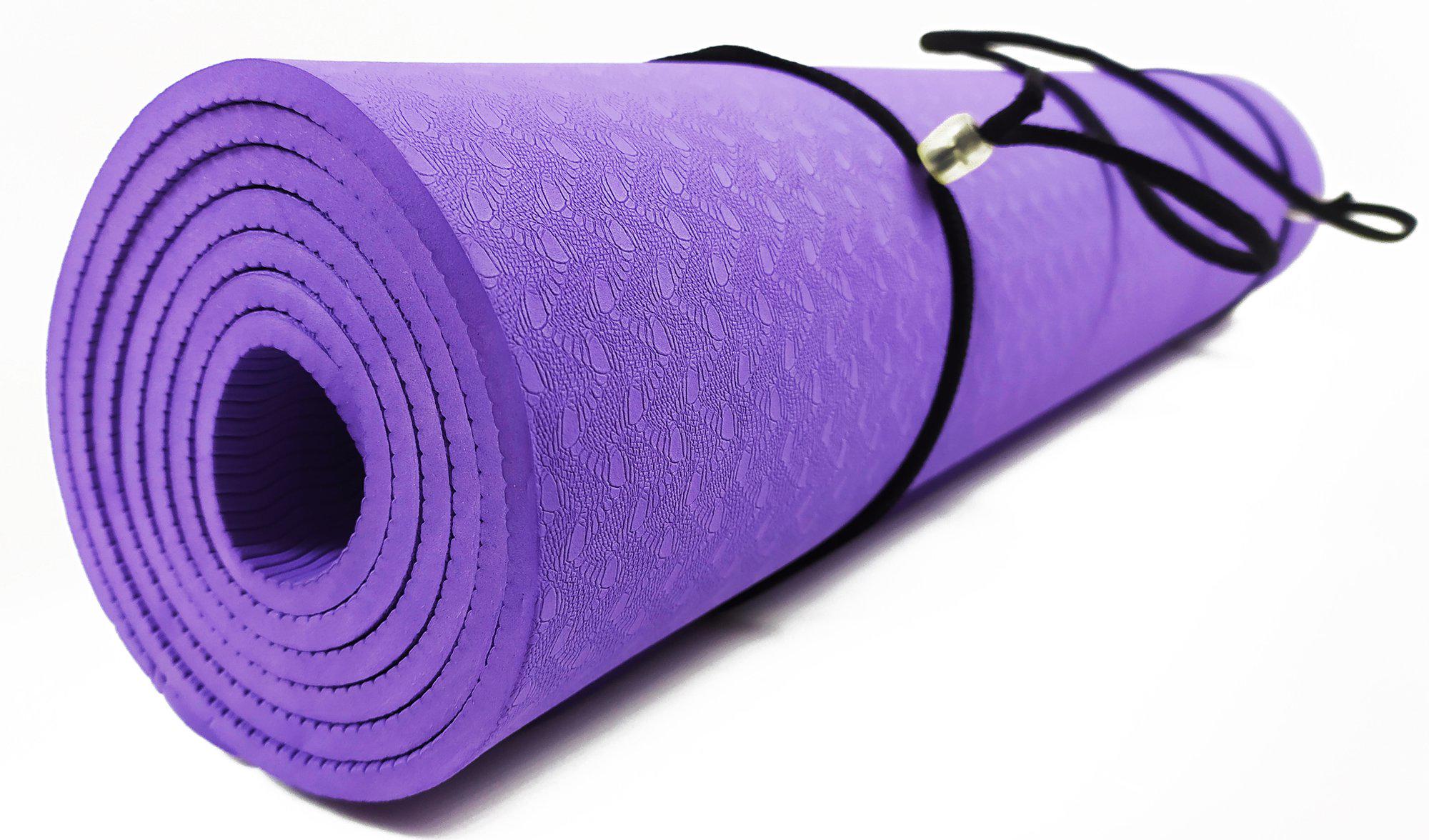 Коврик для йоги TPE EasyFit ECO-Friendly 6 мм однослойный Сиреневый