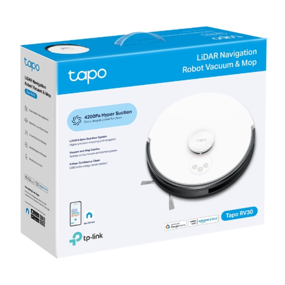 Робот-пылесос TP-Link Tapo RV30 Белый (576826) - фото 4
