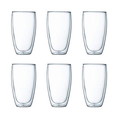 Набор стаканов с двойными стенками Bodum Pavina 6 шт. 450 мл (4560-10-12)