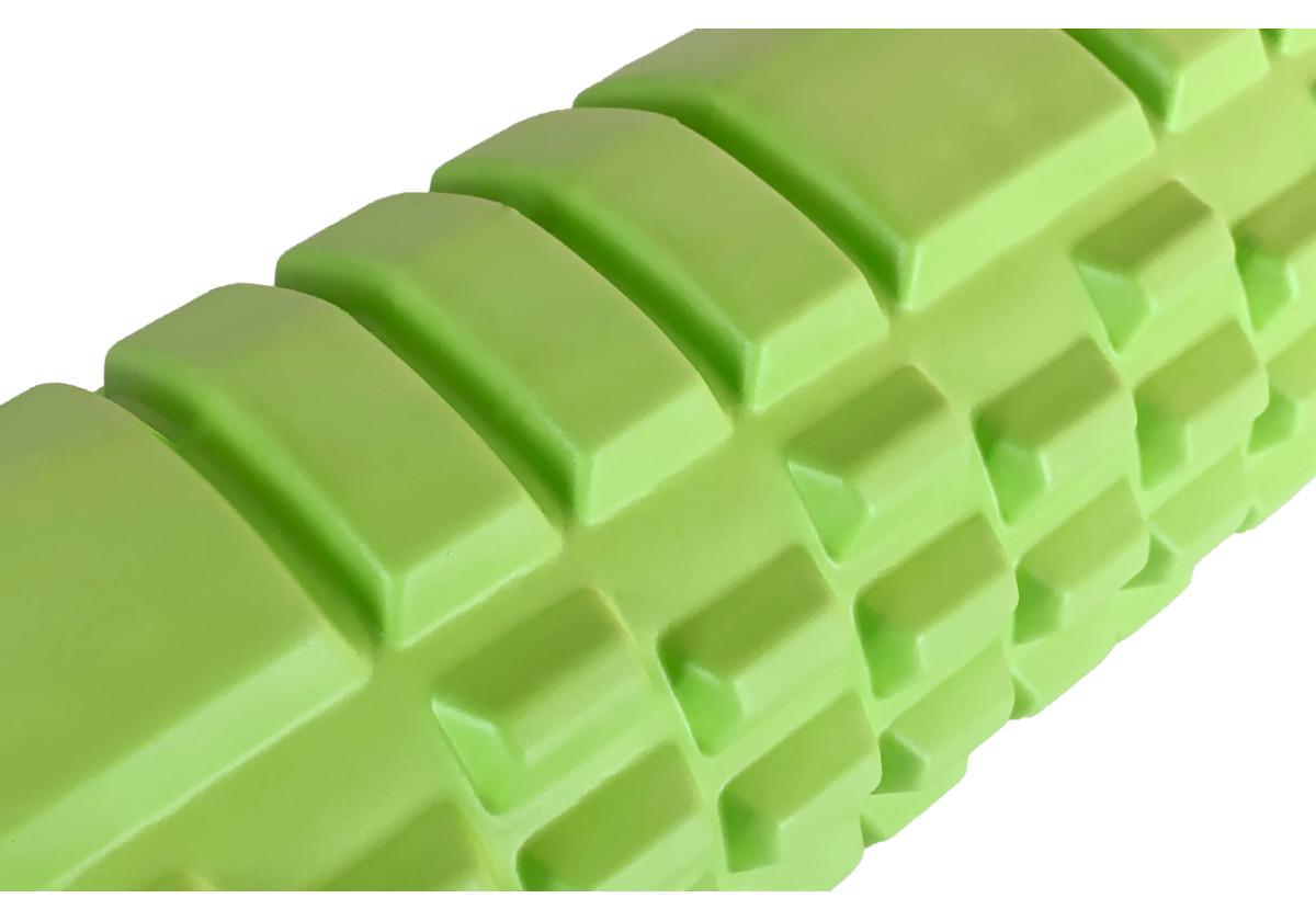 Масажний ролик EasyFit Grid Roller v.1.1 33 см Салатовий (EF-2020a-GN) - фото 2