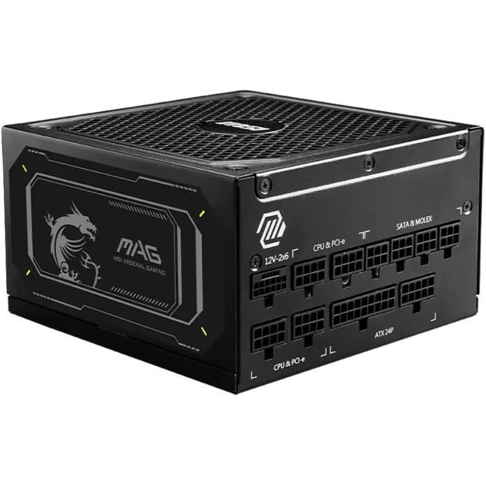 Блок питания модульный MSI MAG A1000GL PCIE5 II ATX 3.1 1000W с вентилятором 135 мм 80+ Gold Black (36944267) Блок питания модульный MSI MAG A1000GL PCIE5 II ATX 3.1 1000W с вентилятором 135 мм 80+ Gold Black (36944267)