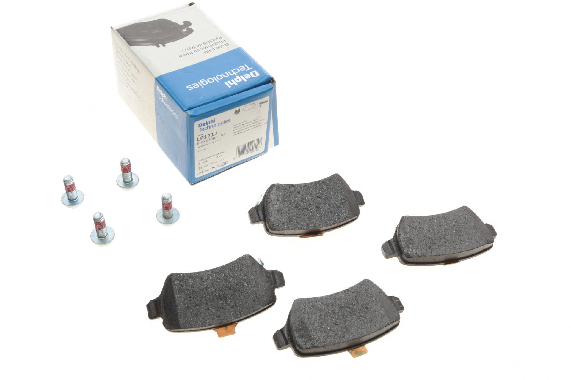 Колодки тормозные задние DELPHI для Opel Astra G/H/Combo/Kia Venga 94-TRW (LP1717)