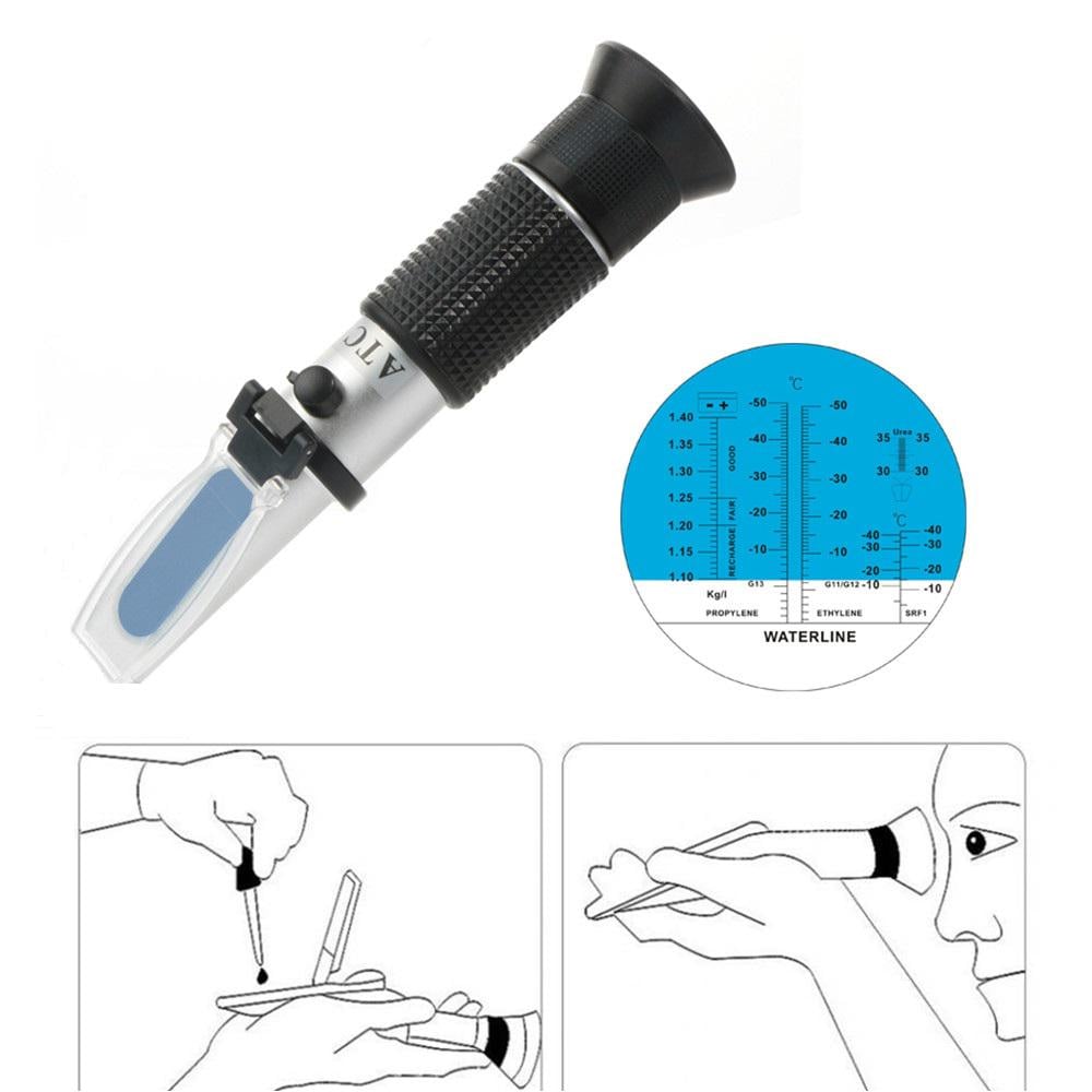 Рефрактометр RZ 115 з пластиковим чохлом RHA 503ATC анитифриз електроліт - фото 5