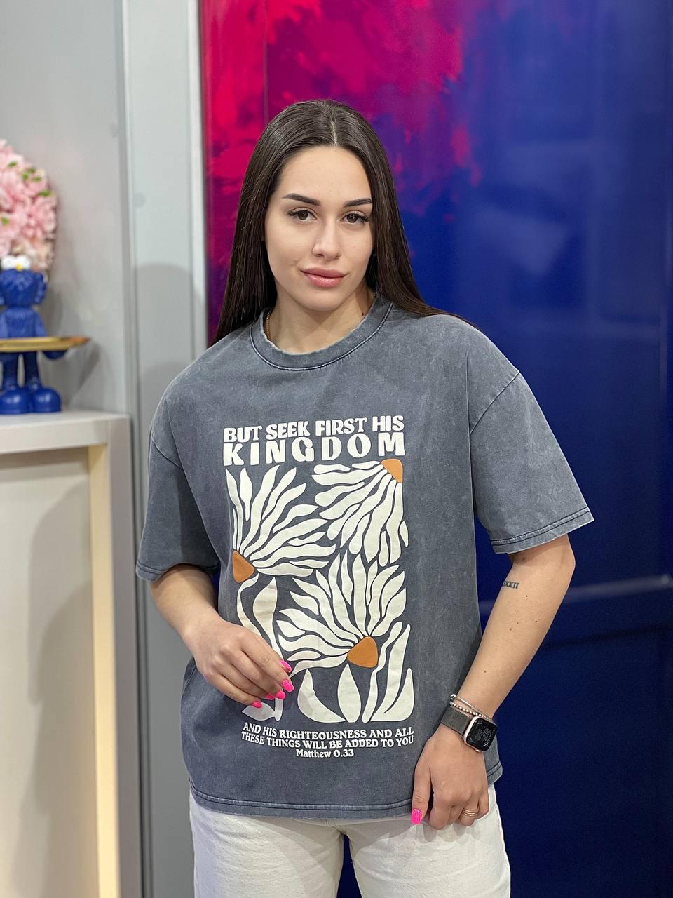 Футболка женская But Seek First His Kingdom OS Черный (#25066-01)