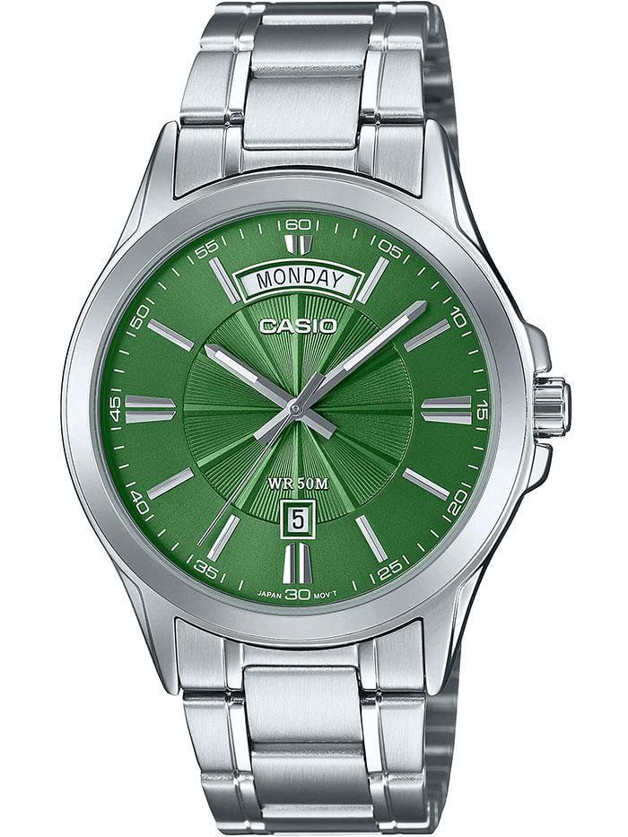 Наручные часы мужские Casio MTP-1381D-3A Timeless Collection Зеленый (2824806657)