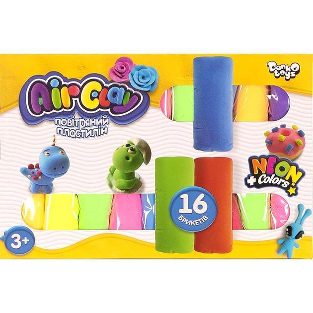 Самозастывающий пластилин Danko Toys Air Clay 16 шт. (ARCL-04-01U)