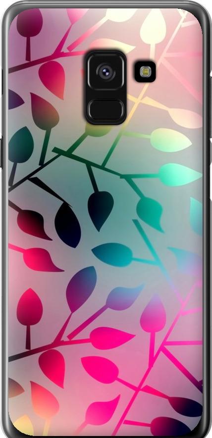 Чехол на Samsung Galaxy A8 2018 A530F Листья (2235u-1344-42517)