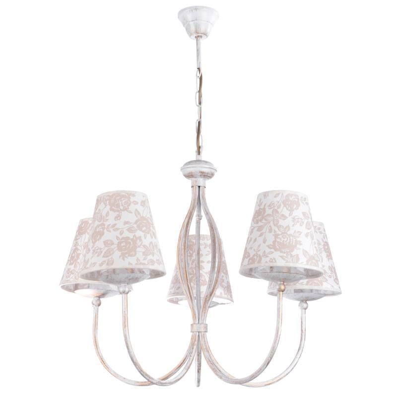 Люстра подвесная классическая Brille BKL-480S/5 E14 с абажуром