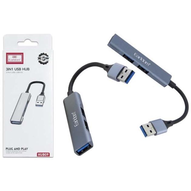 Хаб USB Earldom ET-HUB09 3in1 3USB 3.0 (21022213) - фото 3