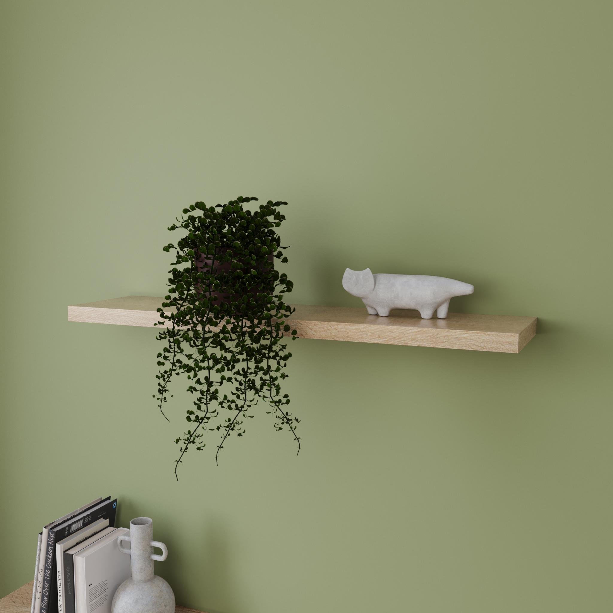 Полка навесная скрытого монтажа настенная 900x28x190 мм Дуб сонома (A-148)