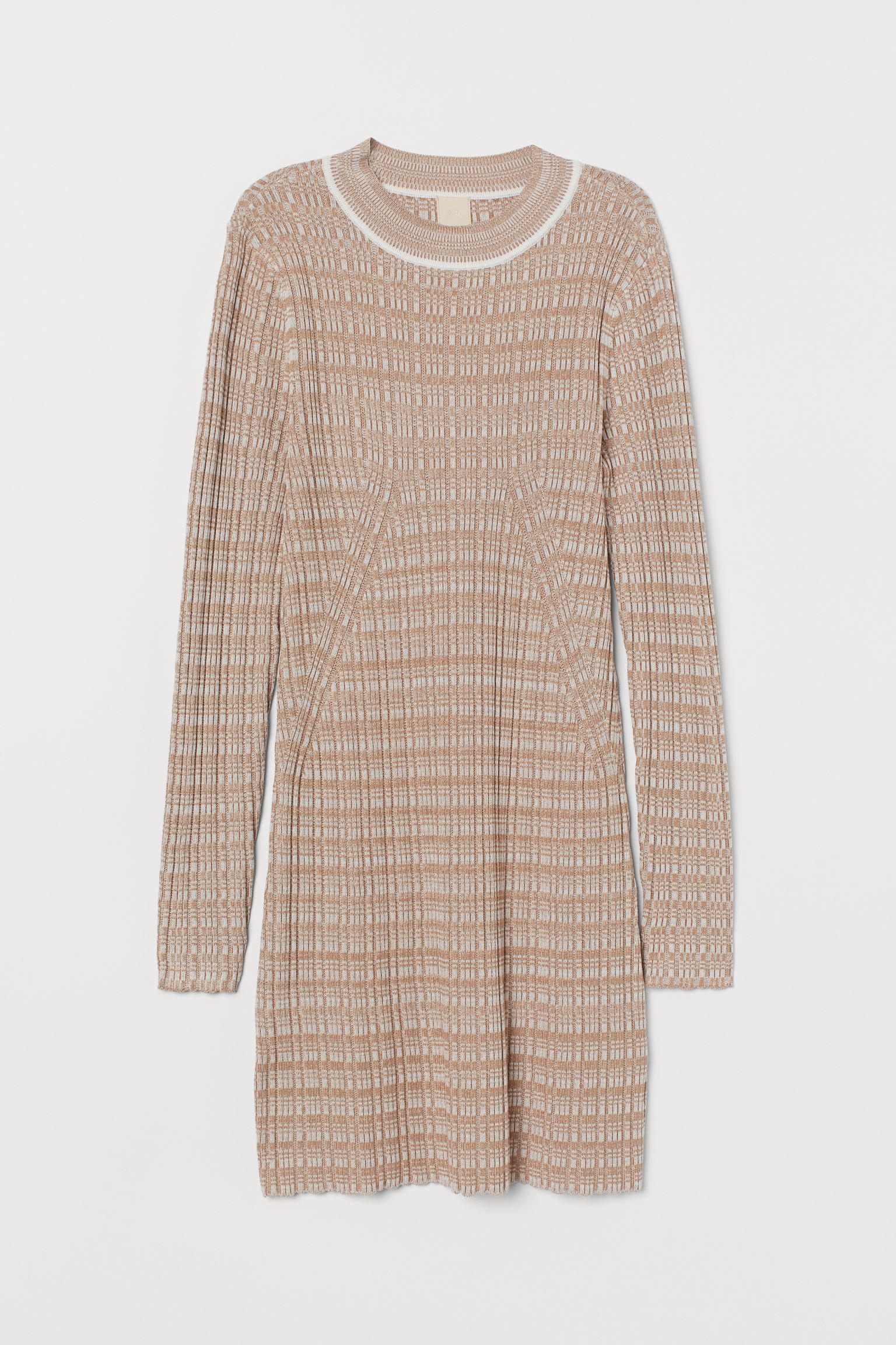 Платье H&M XS Бело-коричневый (1127902700)