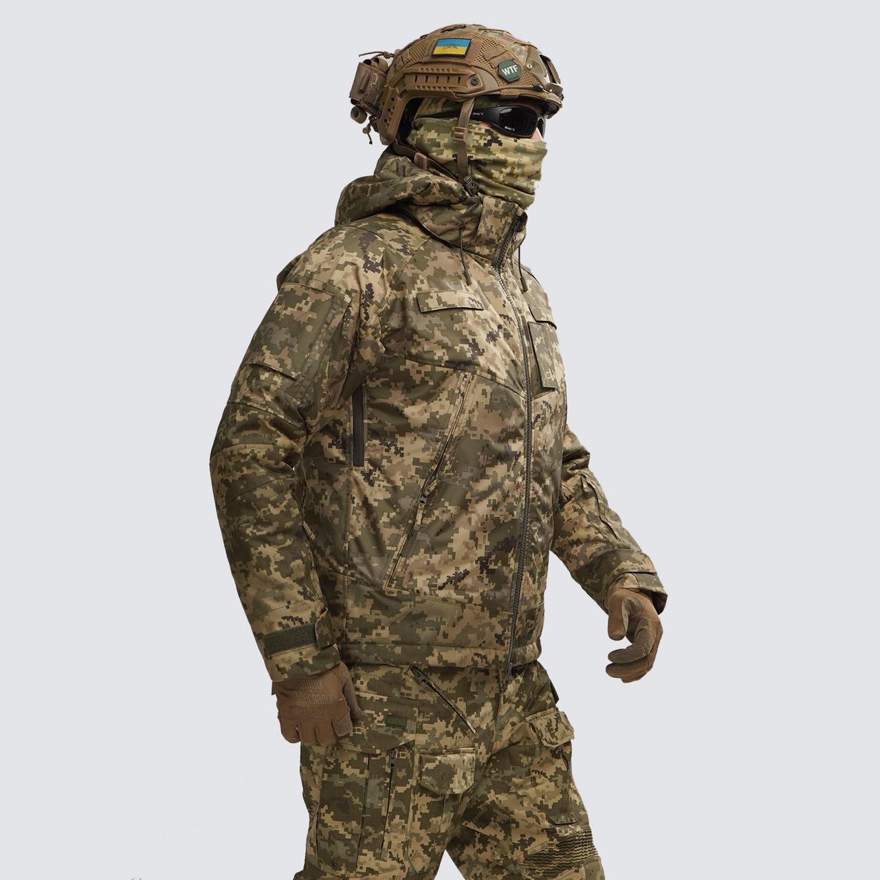 Куртка військова зимова UATAC Pixel Membrane Climashield Apex L (2093671226) - фото 3 Куртка військова зимова UATAC Pixel Membrane Climashield Apex L (2093671226) - фото 3