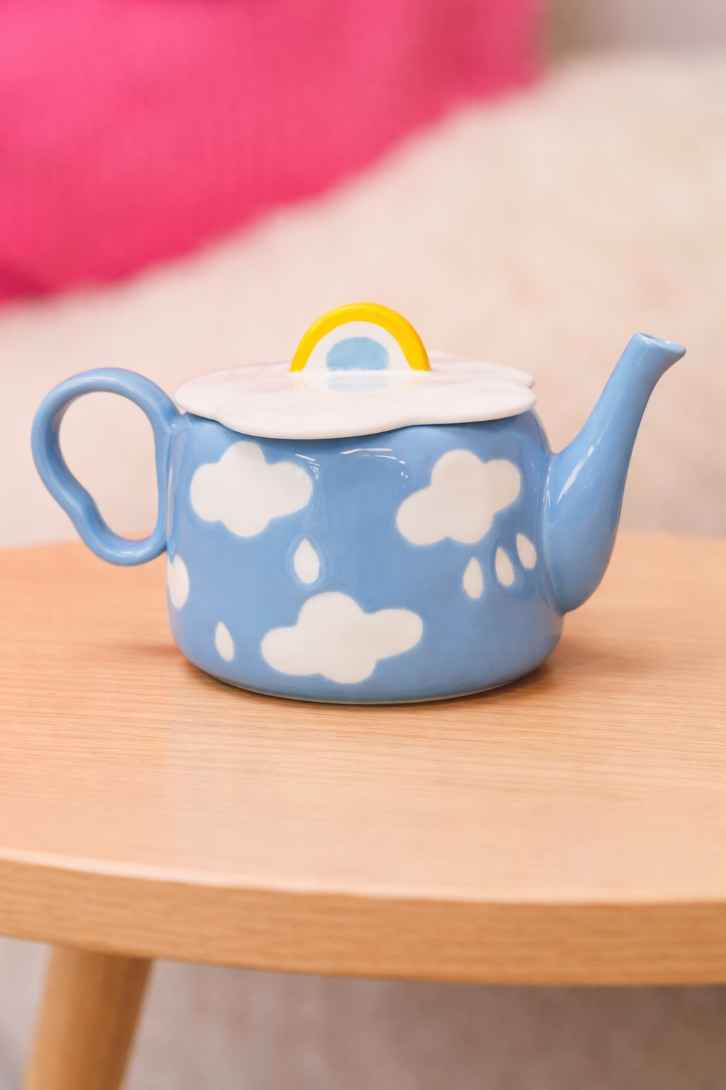 Чайник керамічний для заварювання Біла хмаринка 900 мл (8030-444)