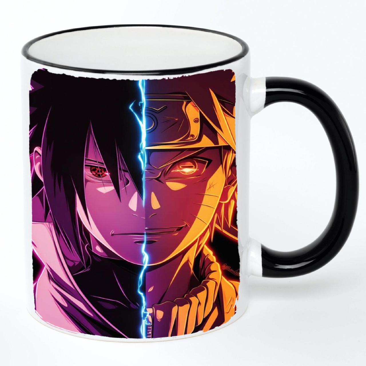 Чашка керамическая Аниме Наруто №010 330 мл Белый/Черный (24961585)