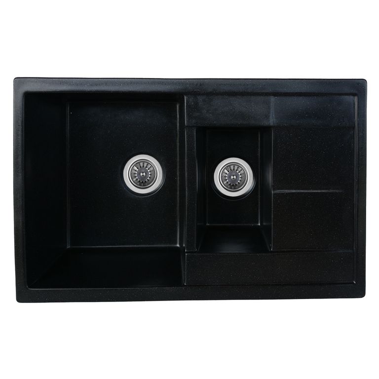 Мойка кухонная Platinum Kessan 7850 Ws Черный (353203) Мойка кухонная Platinum Kessan 7850 Ws Черный (353203)