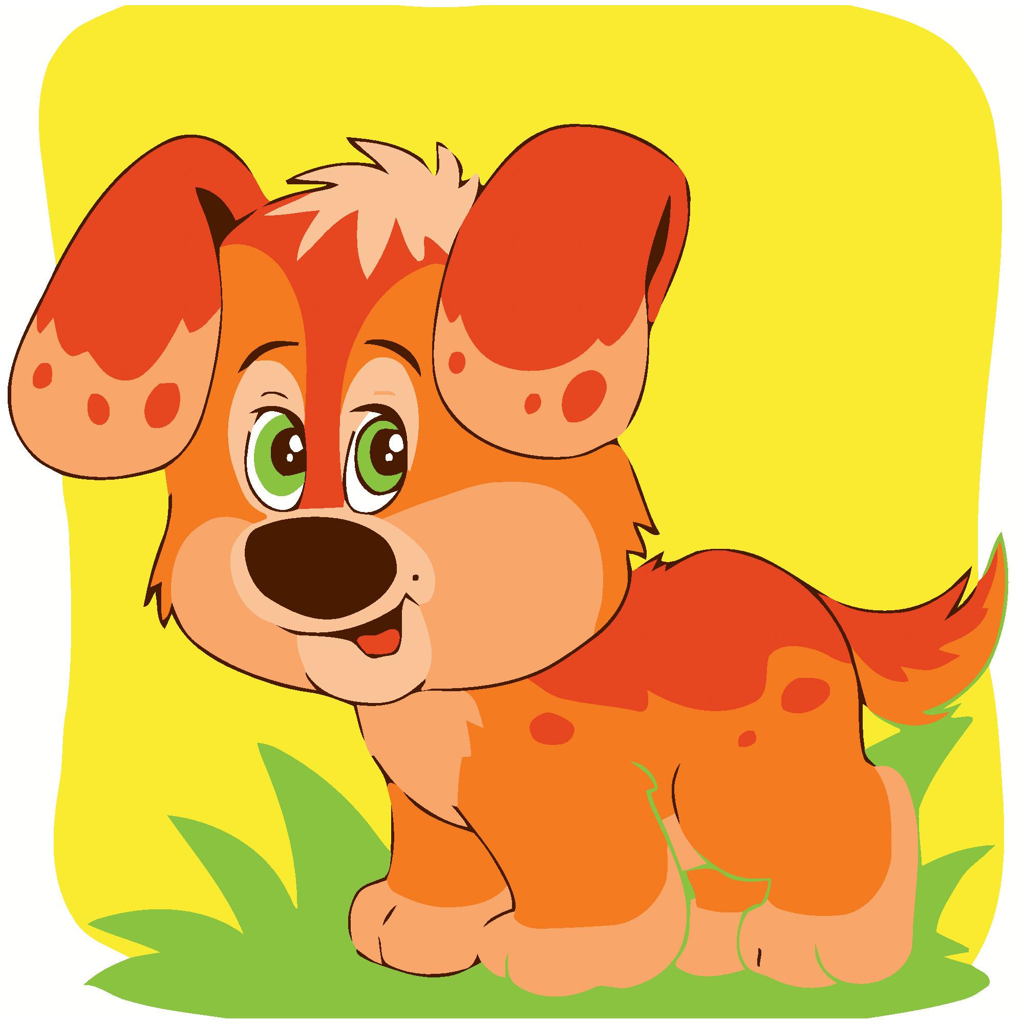 Картина по номерам Strateg Собачка с теплым цветом 20x20 см (Str-HH7057)