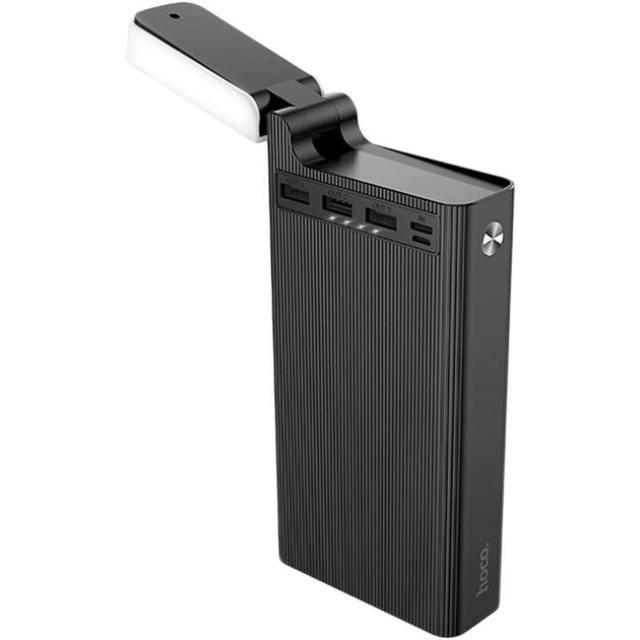 Павербанк Hoco 30000 mAh с фонариком Black (J62)