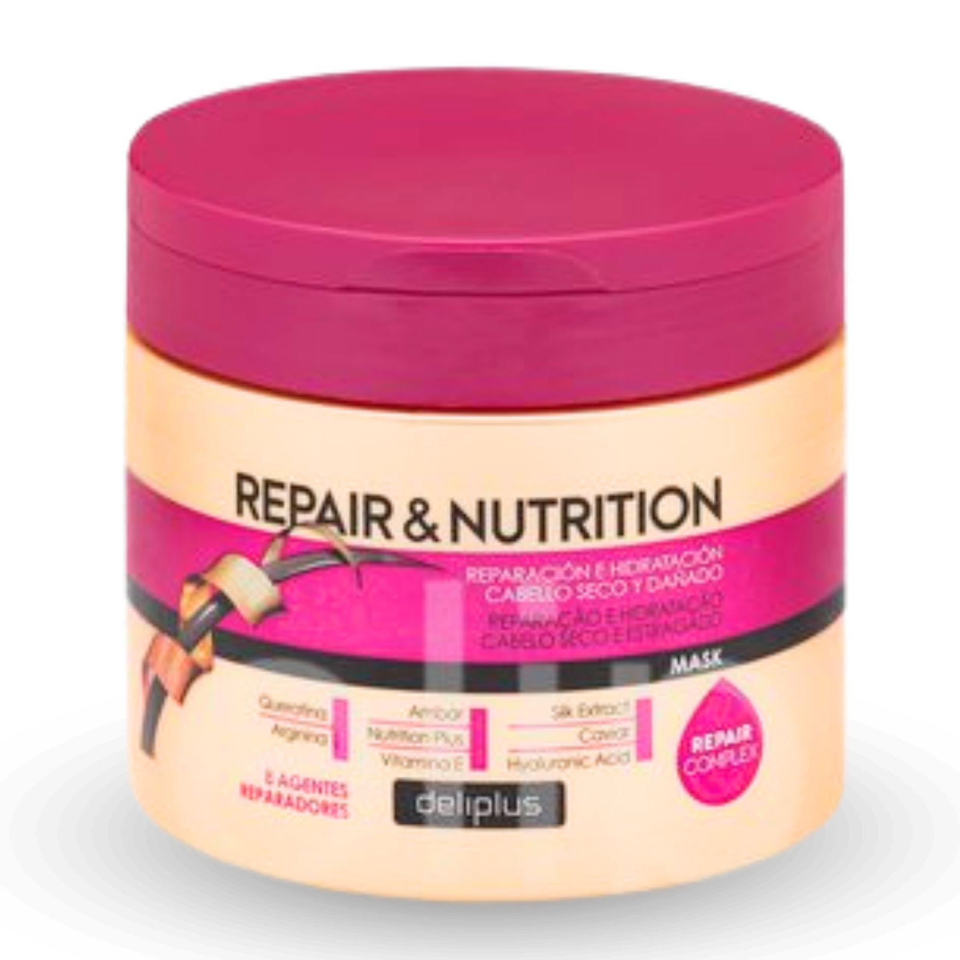 Маска для волос восстанавливающая Repair Nutrition Deliplus для сухих и поврежденных волос 400 мл (76321205-1)