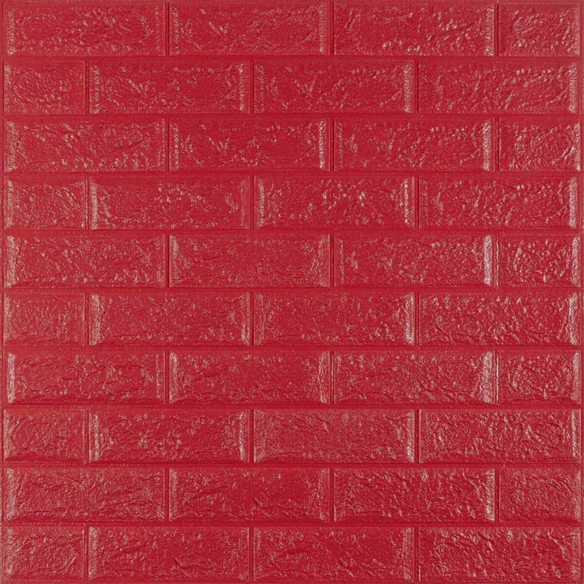 3D-панель Sticker Wall SW-00001364 самоклеящаяся 700х770х5 мм Красный (991943427)